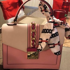 Hot pink hand/ shoulder purse